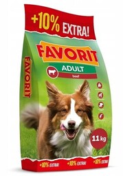 Favorit Karma sucha dla psa z wołowiną 2x10kg