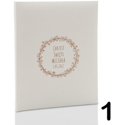 Album dziecięcy, wklejany 40 kremowych stron, personalizowany 12