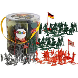 ZESTAW MILITARNY WOJSKOWY ŻOŁNIERZE FLAGI