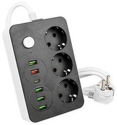 Przedłużacz Remo 3x230V + 5xUSB-A + 1xUSB-C 2