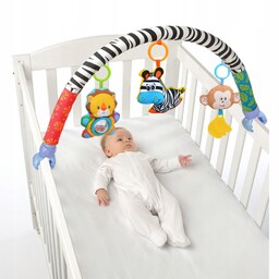 Pałąk Z Zabawkami Uniwersalny 3 Zabawki Sensoryczne