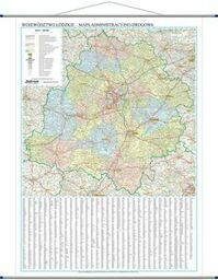 ArtGlob, mapa ścienna Województwo łódzkie WYDANIE 2025
