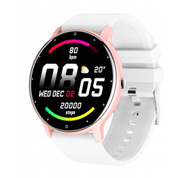 Zegarek damski młodzieżowy Smartwatch Gravity Biały sport powiadomienia