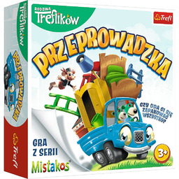 Przeprowadzka Rodzina Treflików, gra planszowa, Trefl