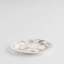 Talerz Deserowy Botania z motywem roślinnym