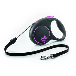 FLEXI Smycz automatyczna Black Design M linka 5