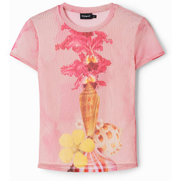 Koszulka z tiulu z muszlami M. Christian Lacroix