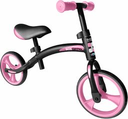 STAMP Dziewczęcy rower biegowy, czarny/różowy