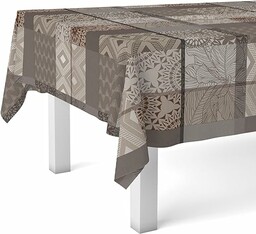Martina Home Obrus ceratowy Pompe Brązowy 140 Okrągły