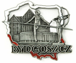 Magnes metalowy kontur Bydgoszcz