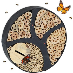 Relaxdays Hotel dla owadów, okrągła pomoc dla motyli,