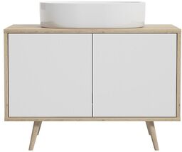 Oltens Hedvig szafka 95 cm podumywalkowa wisząca biały