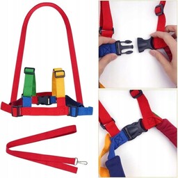 Szelki Smycz bezpieczeństwa dla dzieci wielokolorowy