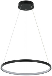 Lampa wisząca RING, mała, czarna, 24W LED, barwa
