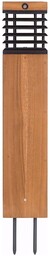 Les Jardins Lampa solarna LED Tekura, teak/szary, 75