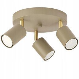 Kinkiet potrójny Spoti Round 3xGU10 ecru
