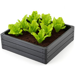 Warzywniak Podwyższona Grządka Skrzynia Ogrodowa Rabata Antracyt 75x75cm