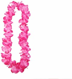 Naszyjnik hawajski - różowy - 1 m -