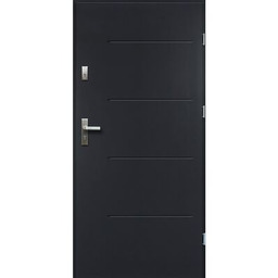 Drzwi zewnętrzne TYTAN pełne antracyt 80 prawe RADEX