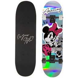 Deskorolka Drewniana Duża D100 Minnie Amazing Holo