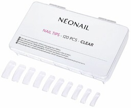Neonail Nail Tips 120szt przezroczyste tipsy z długą