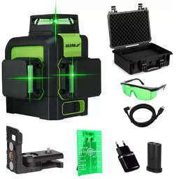 MULTILASER 3D, POZIOMICA LASEROWA 3D, DEDRA MC0904 ZIELONY