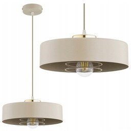 Lampa sufitowa, żyrandol wisząca 1xE27 Sisu ecru