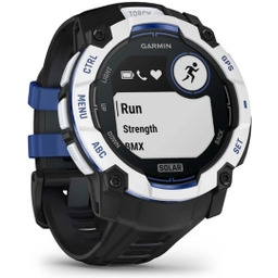 Garmin Instinct 3 Solar 50mm GPS Czarno-niebieski Smartwatch