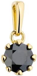 Złota Zawieszka z Czarnym Diamentem pr 585