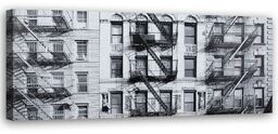 Obraz, Budynek b&w 150x50