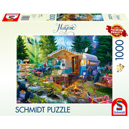 Schmidt Spiele 58575 Jeff Haynie, z przyczepą kempingową
