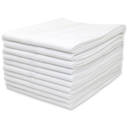 EGA KIDS Pielucha tetrowa biała 70/80cm, 10 szt.