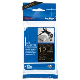 Brother TZE-R334 TZER334 12mm wstążka (zł/czarne)