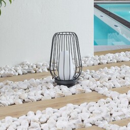 Lampa tarasowa Lucande Chandan, 32,1 cm, czarny, aluminium