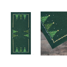 Greno Bieżnik Christmas Zielony