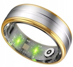 Inteligentny Pierścień SmartRing Rubicon Smarub329 R06 Gold/Silver R.25