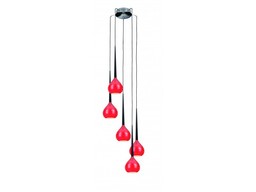 Aga 5 Red - Azzardo - lampa wisząca