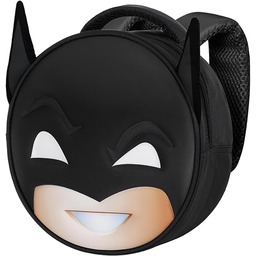 Batman Send-Plecak Emoji, Czarny, 22 x 22 cm,