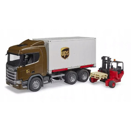 Pojazdy Scania 560R Kontener Ups z wózkiem widłowym