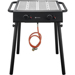Grill gazowy Xantos Black 9,5 kW gastronomiczny HENDI