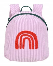 Rainbow różowy mini plecak sztruks lilac Little Gang