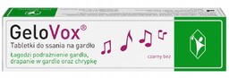 Gelovox, Gardło Drapanie Chrypka, Czarny Bez, 20 Tab.