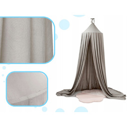 Baldachim kurtyna namiot tipi wiszący szary