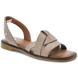 Armodo Sandały damskie, cholewka ze skóry naturalnej licowej