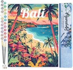 Figured''Art Malowanie według numerów dla dorosłych plakat podróżny