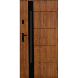 Drzwi zewnętrzne PEKIN Złoty dąb 90 prawe