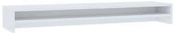 Elior Biała nadstawka na biurko z dodatkową półką
