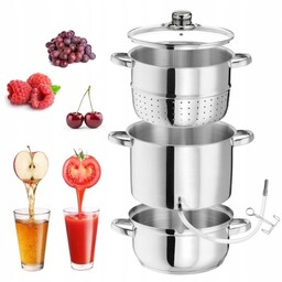 Sokownik parowy na indukcję nierdzewny 8L premium