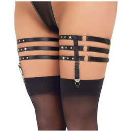 Cottelli - Pończochy z paskiem z efektem skóry