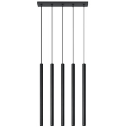 Lampa wisząca PASTELO 5 czarna SL.0472 - Sollux